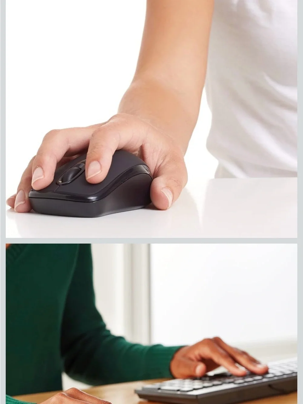 AmazonBasics Wireless Optical Mouse - Black